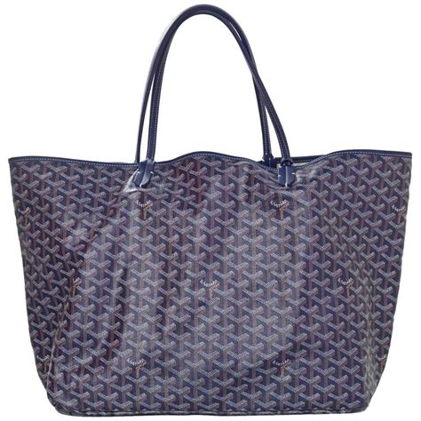 goyard navy tote gm|Goyard tote bag with zipper.